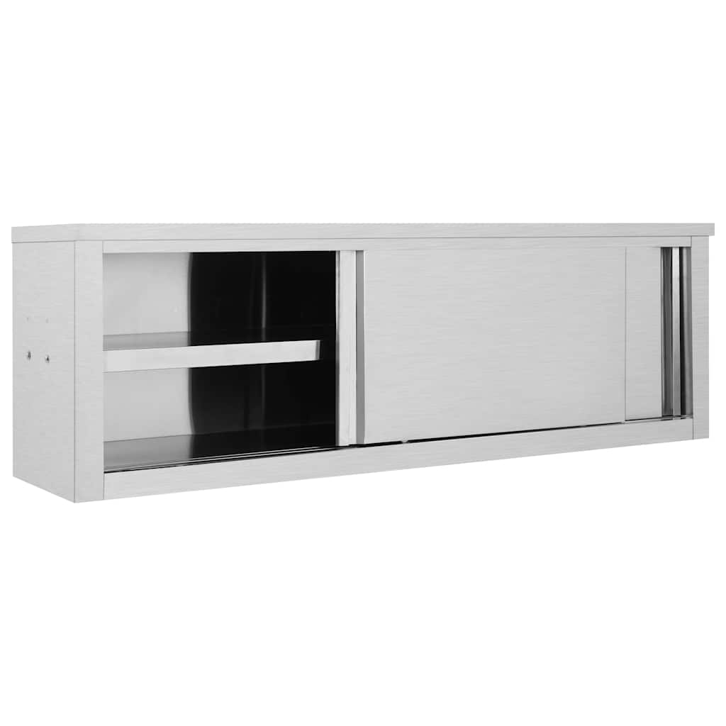 Kitchen Wall Cabinet with Sliding Doors 150 x 40 x 50 cm
