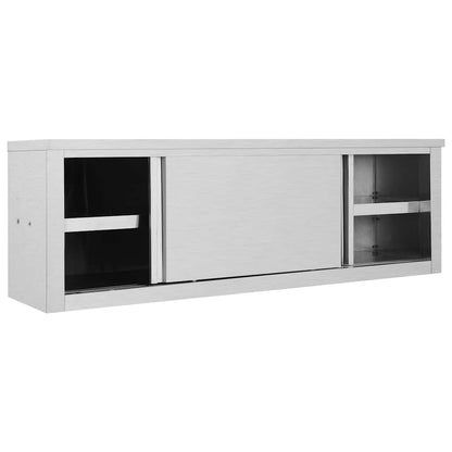 Kitchen Wall Cabinet with Sliding Doors 150 x 40 x 50 cm