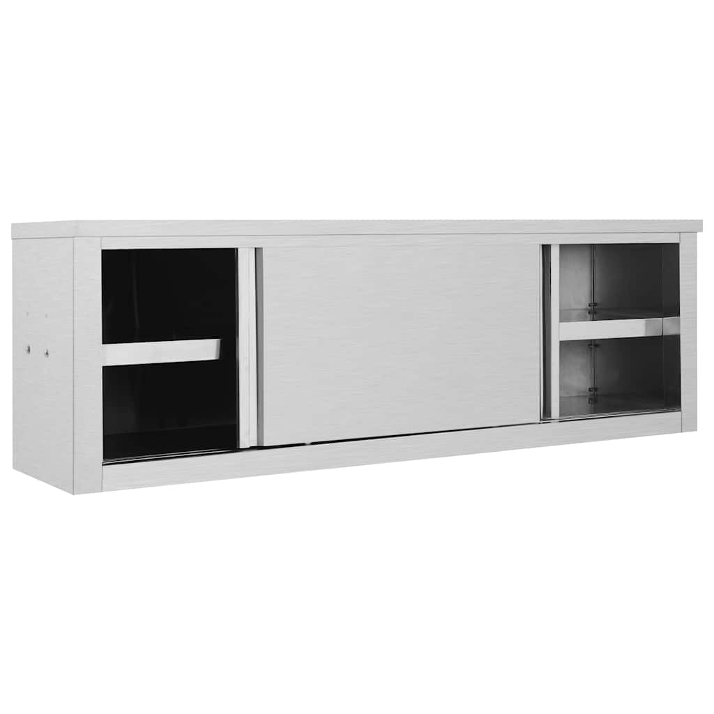 Kitchen Wall Cabinet with Sliding Doors 150 x 40 x 50 cm