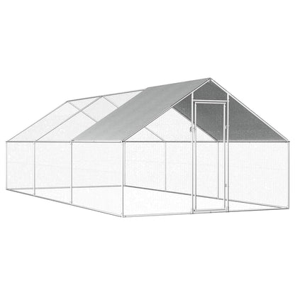 vidaXL Outdoor Chicken Cage 2.75x6x1.92 m Galvanised Steel 1