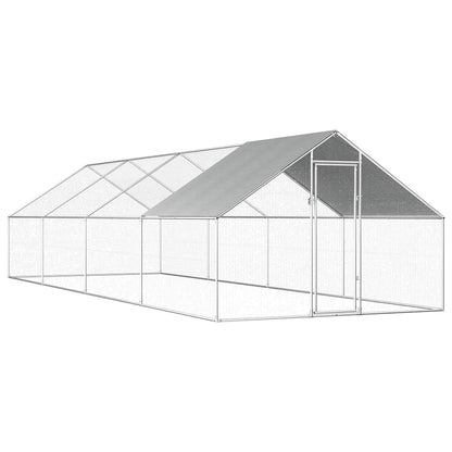 vidaXL Outdoor Chicken Cage 2,75x8x1,92 m Galvanised Steel 1