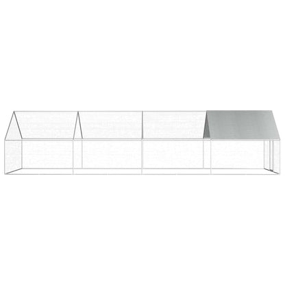 vidaXL Outdoor Chicken Cage 2,75x8x1,92 m Galvanised Steel 3