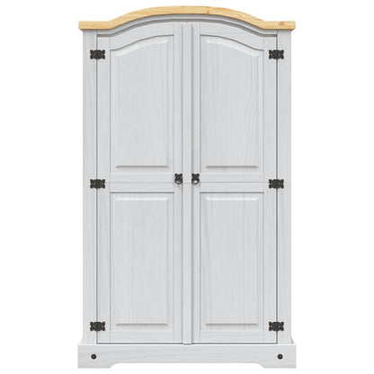 282620 vidaXL Wardrobe Mexican Pine Corona Range 2 Doors White 3