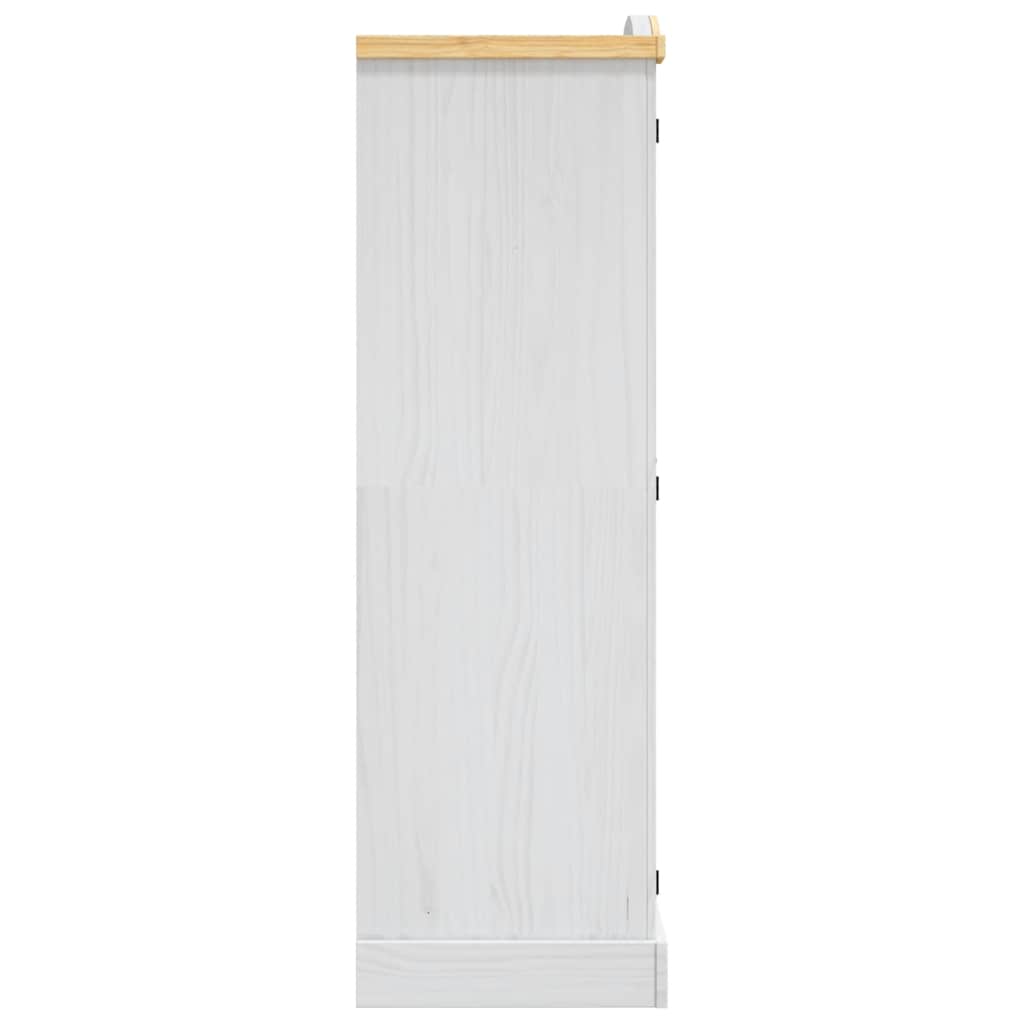 282620 vidaXL Wardrobe Mexican Pine Corona Range 2 Doors White 5