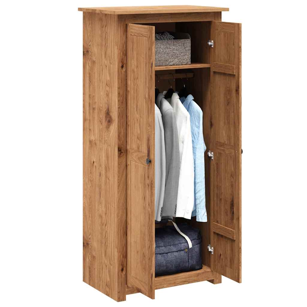 vidaXL Wardrobe 80x50x171.5 cm Solid Pine Panama Range 3