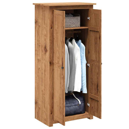 vidaXL Wardrobe 80x50x171.5 cm Solid Pine Panama Range 3