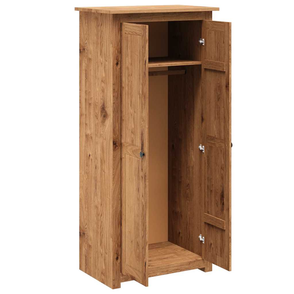 vidaXL Wardrobe 80x50x171.5 cm Solid Pine Panama Range 4
