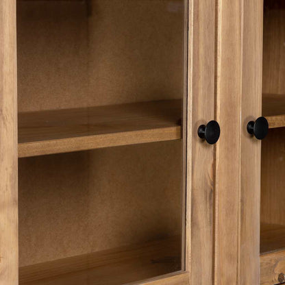 282700 vidaXL Highboard 93x40,5x180 cm Solid Pine Panama Range 5