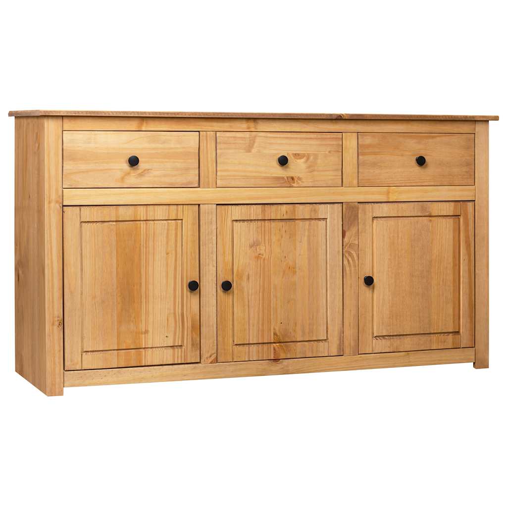 Sideboard 135x40x80 cm Solid Pinewood Panama Range Brown