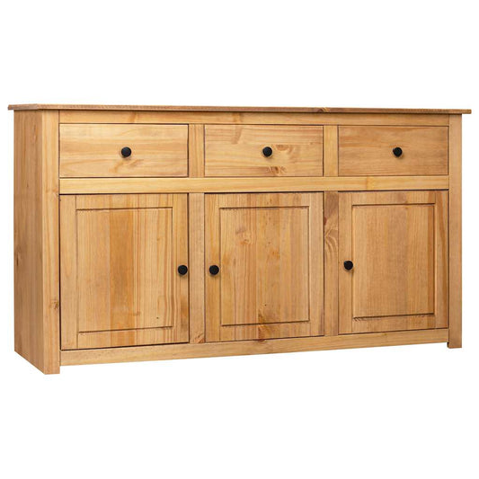 282703 vidaXL Sideboard 135x40x80 cm Solid Pinewood Panama Range 1
