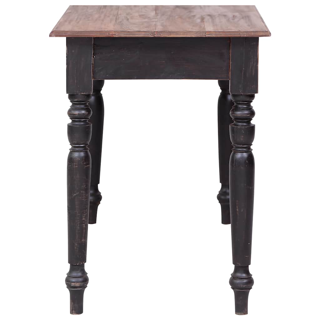283907 vidaXL Desk with 3 Drawers 117x57x75 cm Solid Mahogany Wood 3