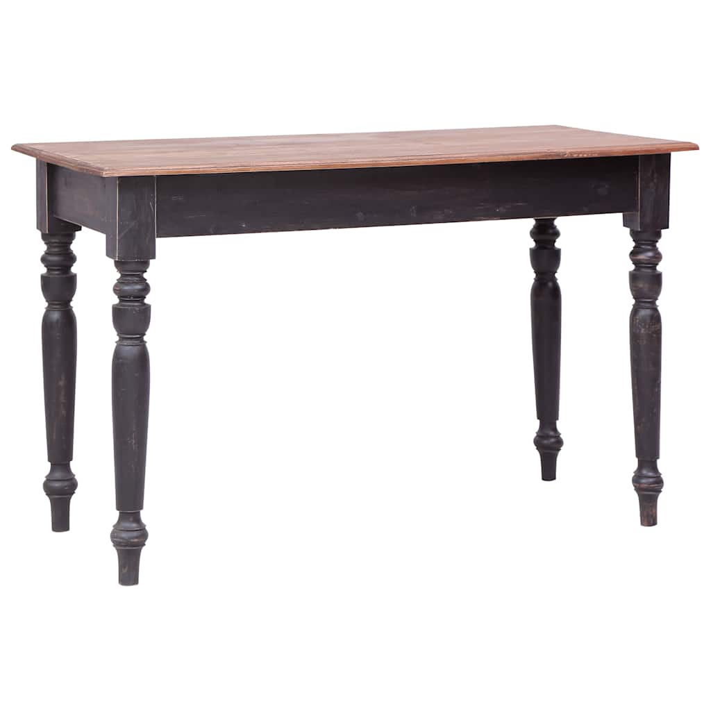 283907 vidaXL Desk with 3 Drawers 117x57x75 cm Solid Mahogany Wood 4