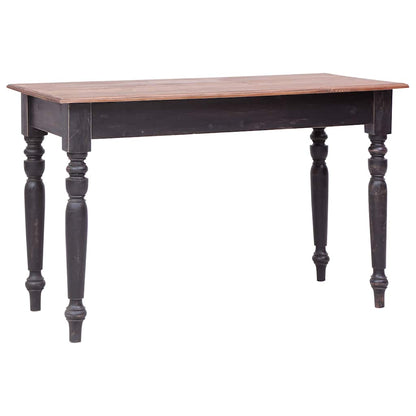 283907 vidaXL Desk with 3 Drawers 117x57x75 cm Solid Mahogany Wood 4