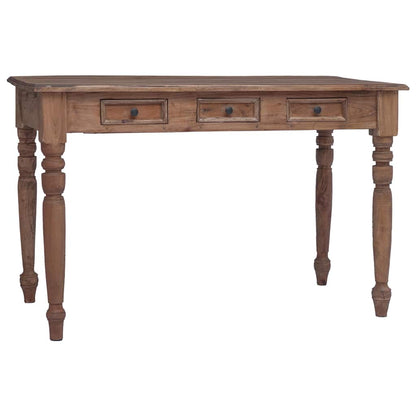 283909 vidaXL Desk with Drawers 117x57x75 cm Solid Mahogany Wood 2