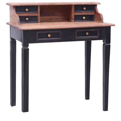 283910 vidaXL Writing Desk with Drawers 90x50x101 cm Solid Mahogany Wood 1