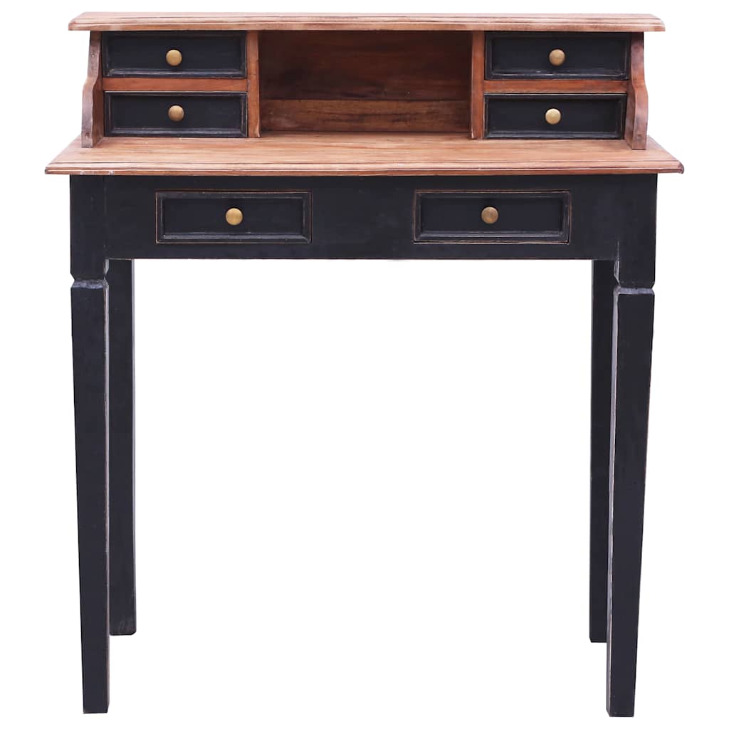 283910 vidaXL Writing Desk with Drawers 90x50x101 cm Solid Mahogany Wood 2