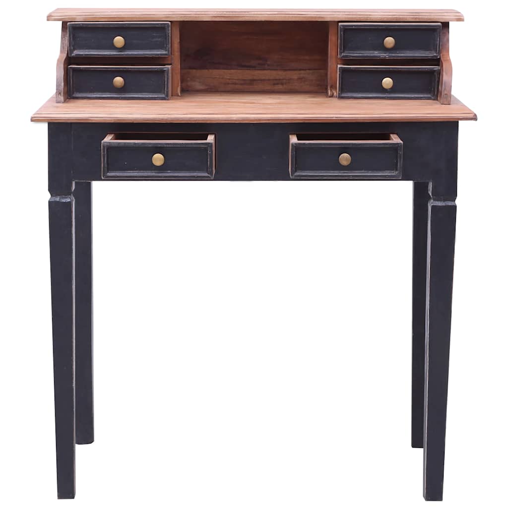 283910 vidaXL Writing Desk with Drawers 90x50x101 cm Solid Mahogany Wood 3