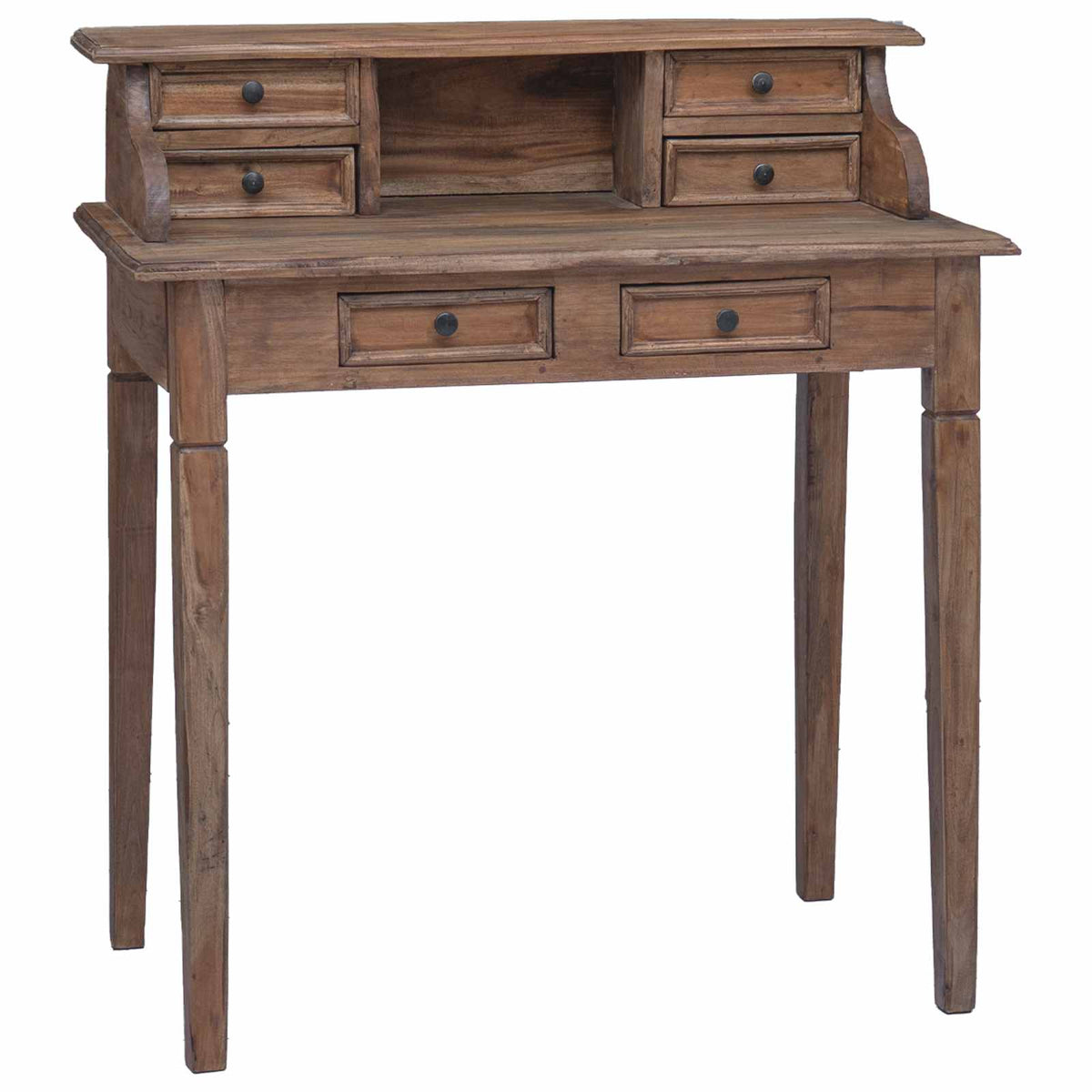 283912 vidaXL Writing Desk with Drawers 90x50x101 cm Solid Mahogany Wood 4