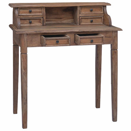 283912 vidaXL Writing Desk with Drawers 90x50x101 cm Solid Mahogany Wood 5