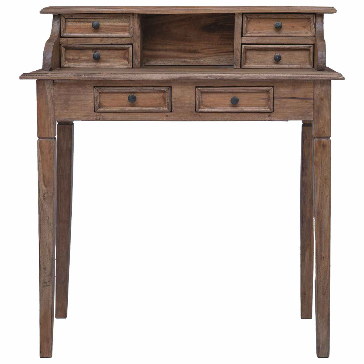 283912 vidaXL Writing Desk with Drawers 90x50x101 cm Solid Mahogany Wood 6