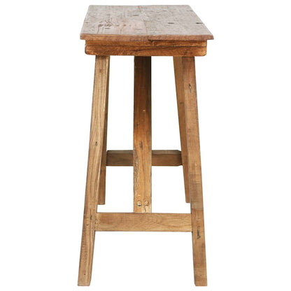 283916 vidaXL Console Table 130x40x80 cm Mixed Recycled Wood 4