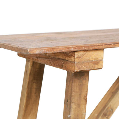 283916 vidaXL Console Table 130x40x80 cm Mixed Recycled Wood 6