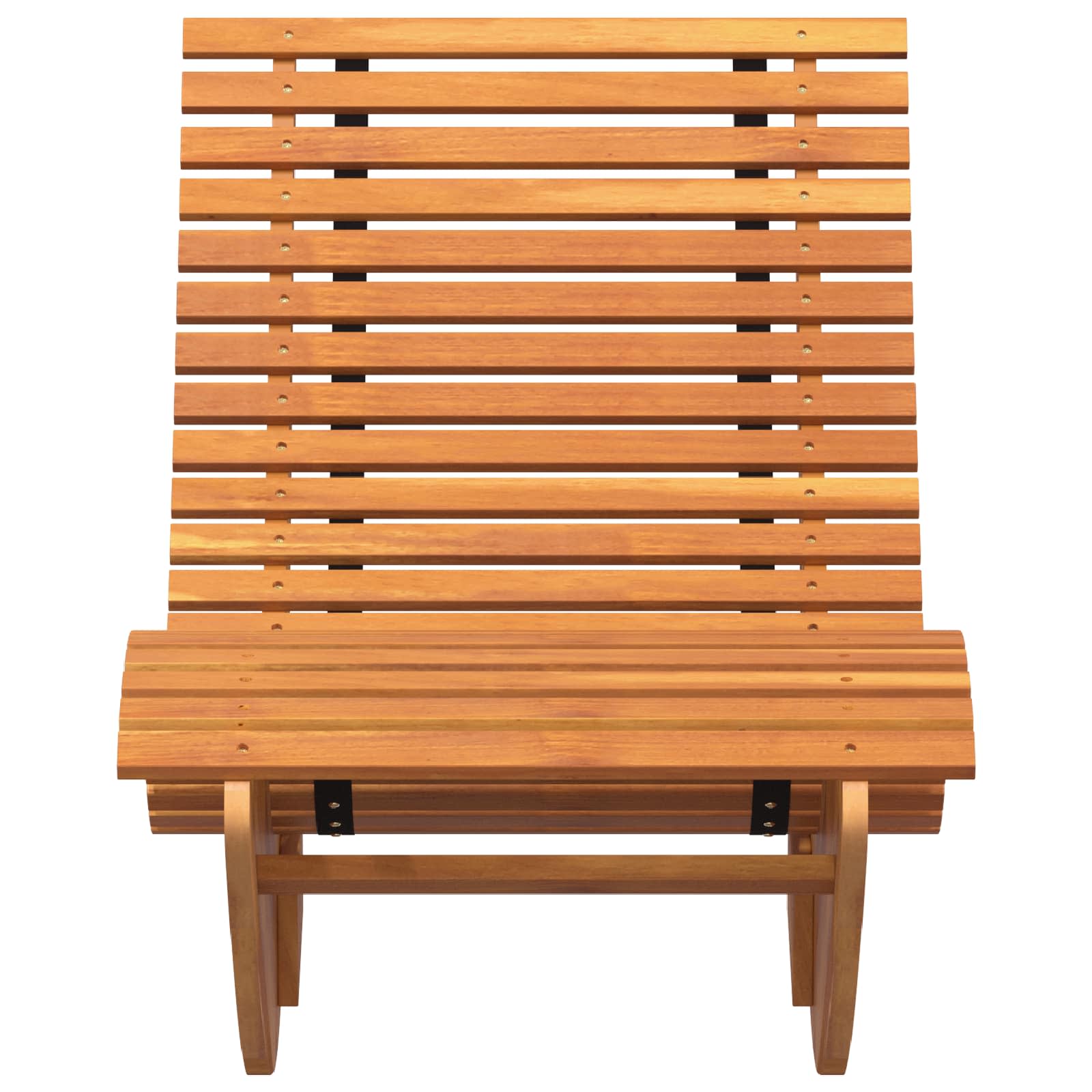 vidaXL Rocking Sun Loungers 2 pcs Acacia Wood 5