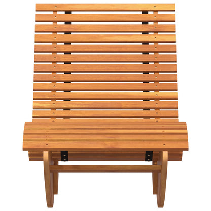 vidaXL Rocking Sun Loungers 2 pcs Acacia Wood 5