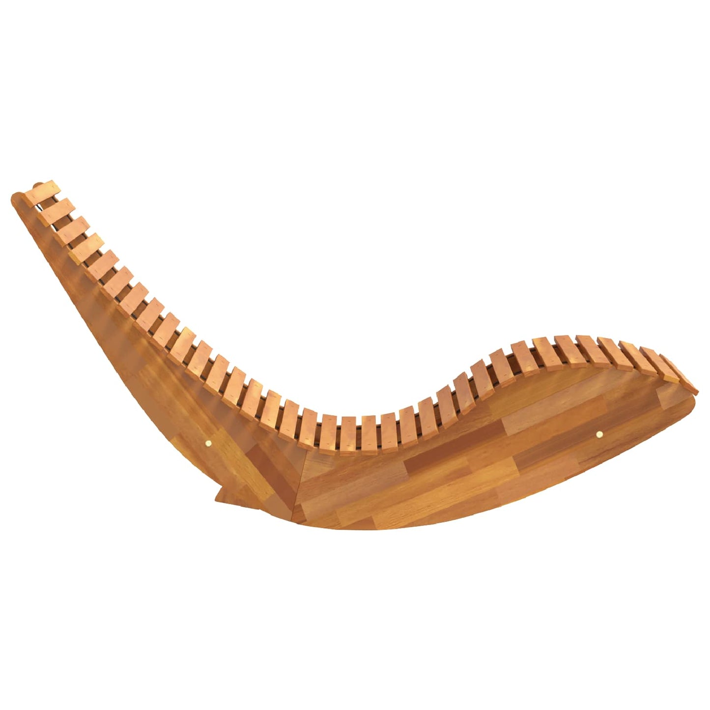vidaXL Rocking Sun Loungers 2 pcs Acacia Wood 6