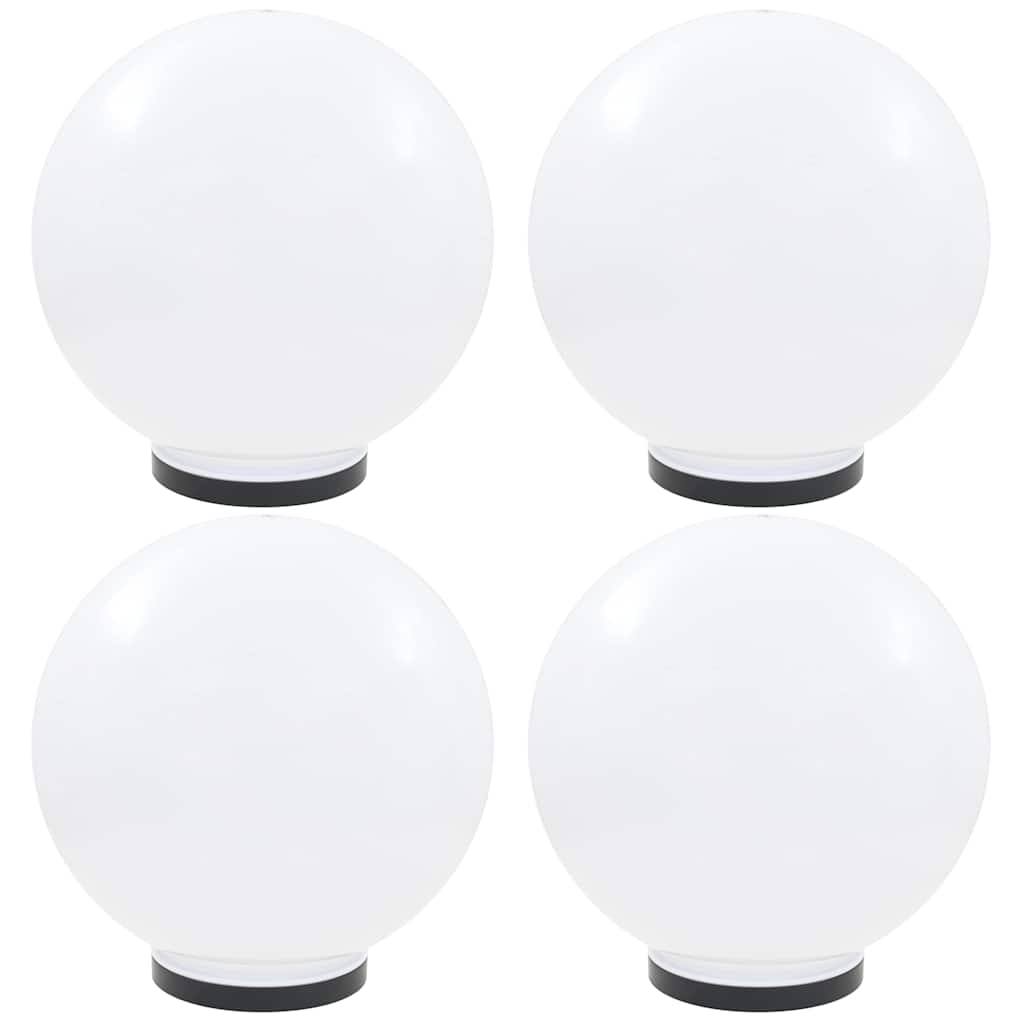 vidaXL LED Bowl Lamps 4 pcs Spherical 40 cm PMMA 1