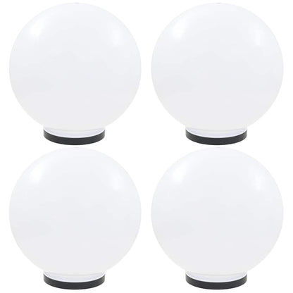 vidaXL LED Bowl Lamps 4 pcs Spherical 40 cm PMMA 1