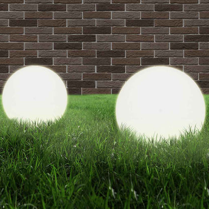 vidaXL LED Bowl Lamps 4 pcs Spherical 40 cm PMMA 2