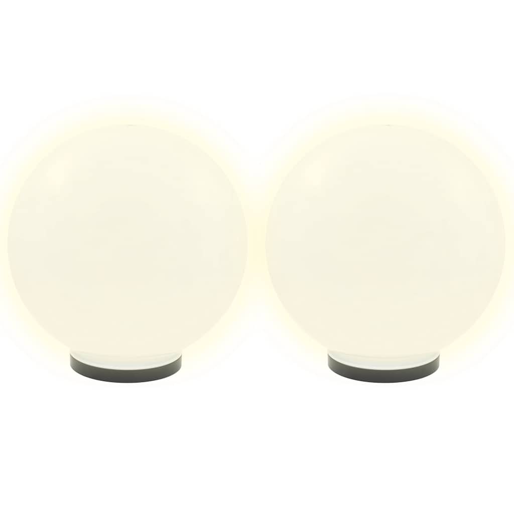 vidaXL LED Bowl Lamps 4 pcs Spherical 40 cm PMMA 3