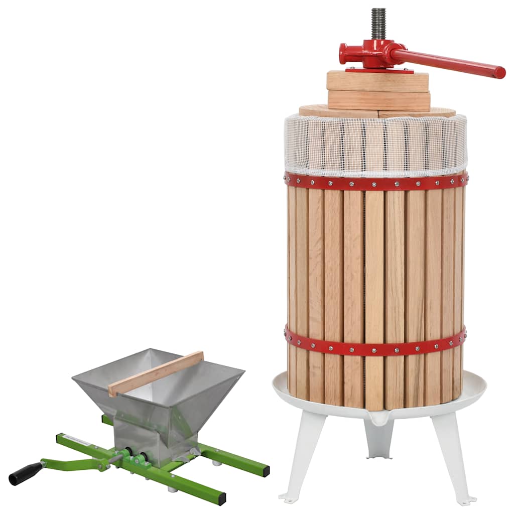 2 Piece Fruit & Wine Press and Crusher 24 l + 7 l crusher