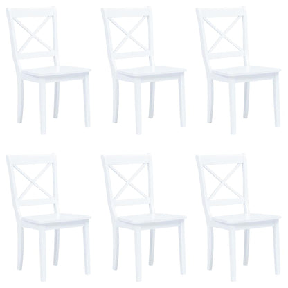 vidaXL Dining Chairs Solid Rubber Wood