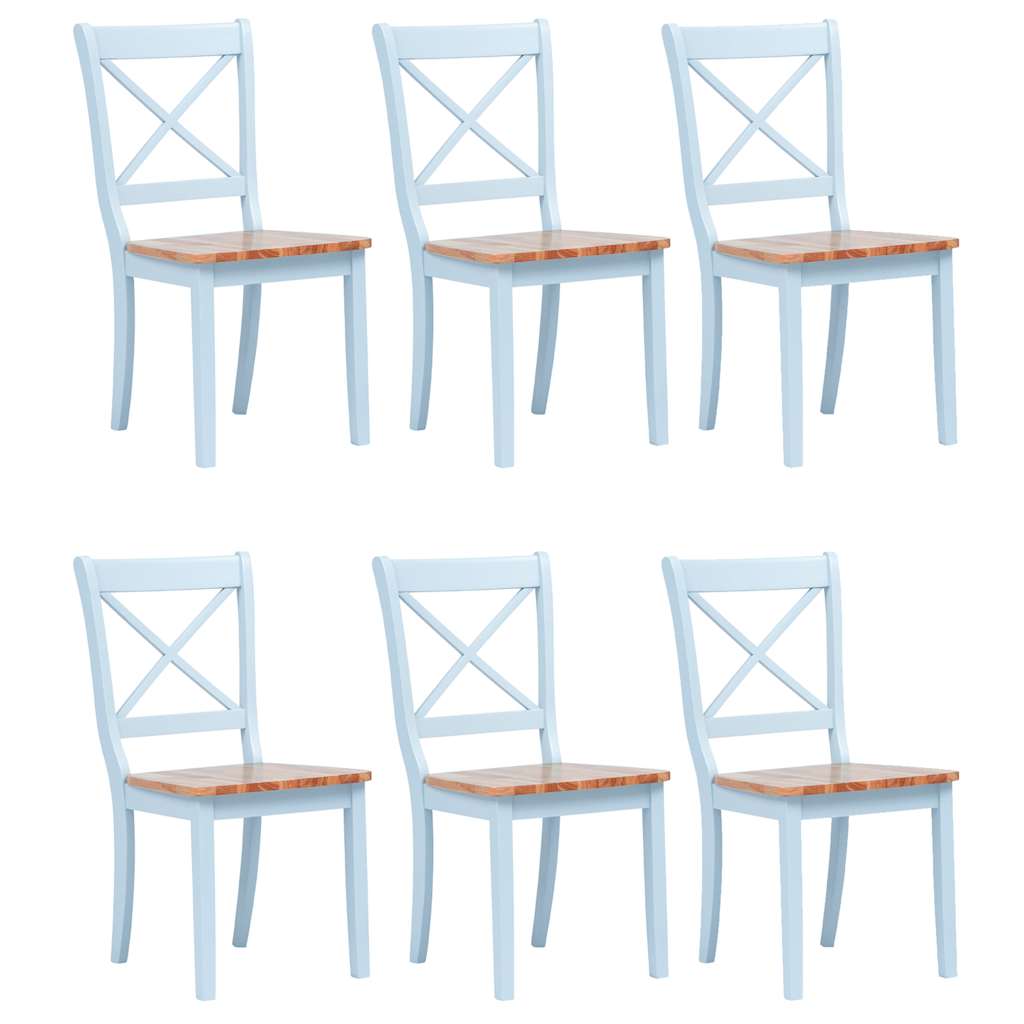 vidaXL Dining Chairs Solid Rubber Wood