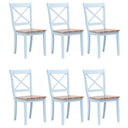 vidaXL Dining Chairs Solid Rubber Wood