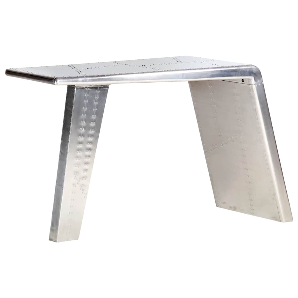 vidaXL Aviator Desk Silver 112x50x76 cm Metal 1