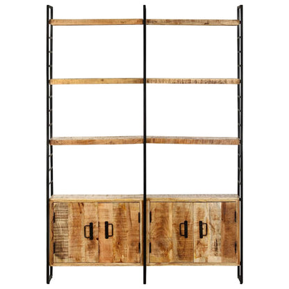 vidaXL 4-Tier Bookcase 124x30x180 cm Rough Mango Wood 2