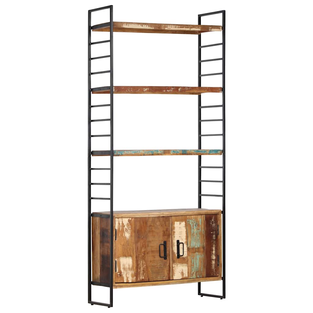 vidaXL 4-Tier Bookcase 80x30x180 cm Solid Reclaimed Wood 1