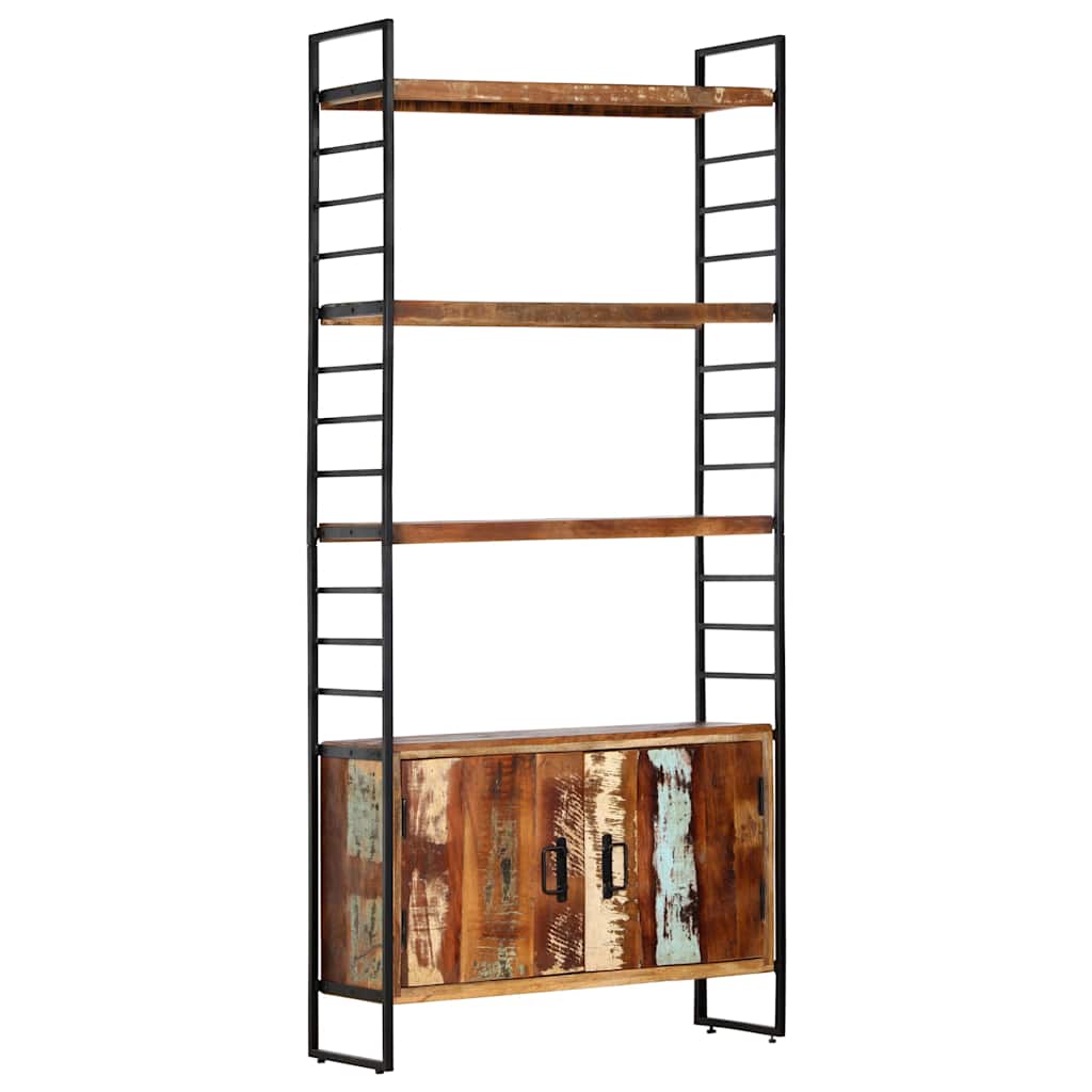 vidaXL 4-Tier Bookcase 80x30x180 cm Solid Reclaimed Wood 5