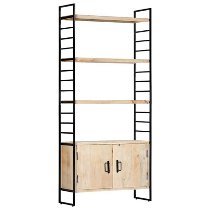 vidaXL 4-Tier Bookcase 80x30x180 cm Solid Mango Wood 1