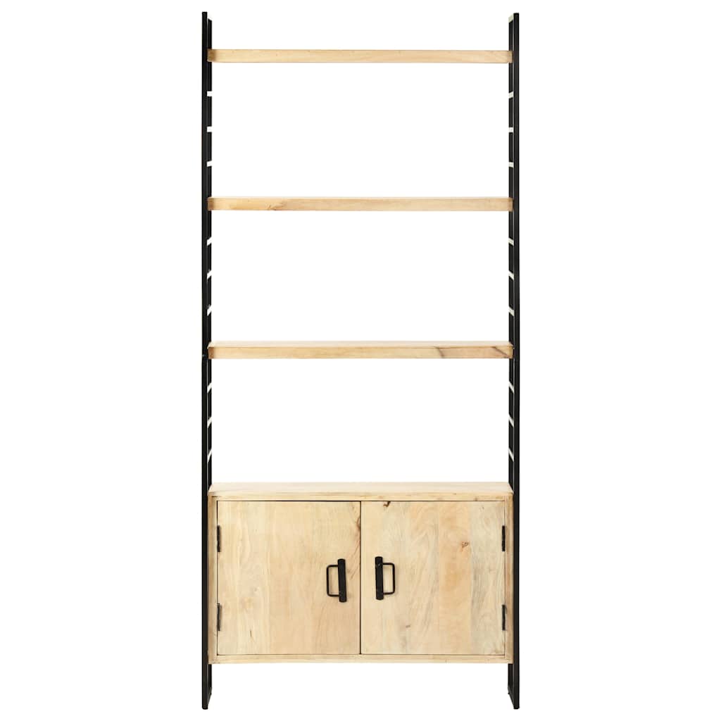 vidaXL 4-Tier Bookcase 80x30x180 cm Solid Mango Wood 2