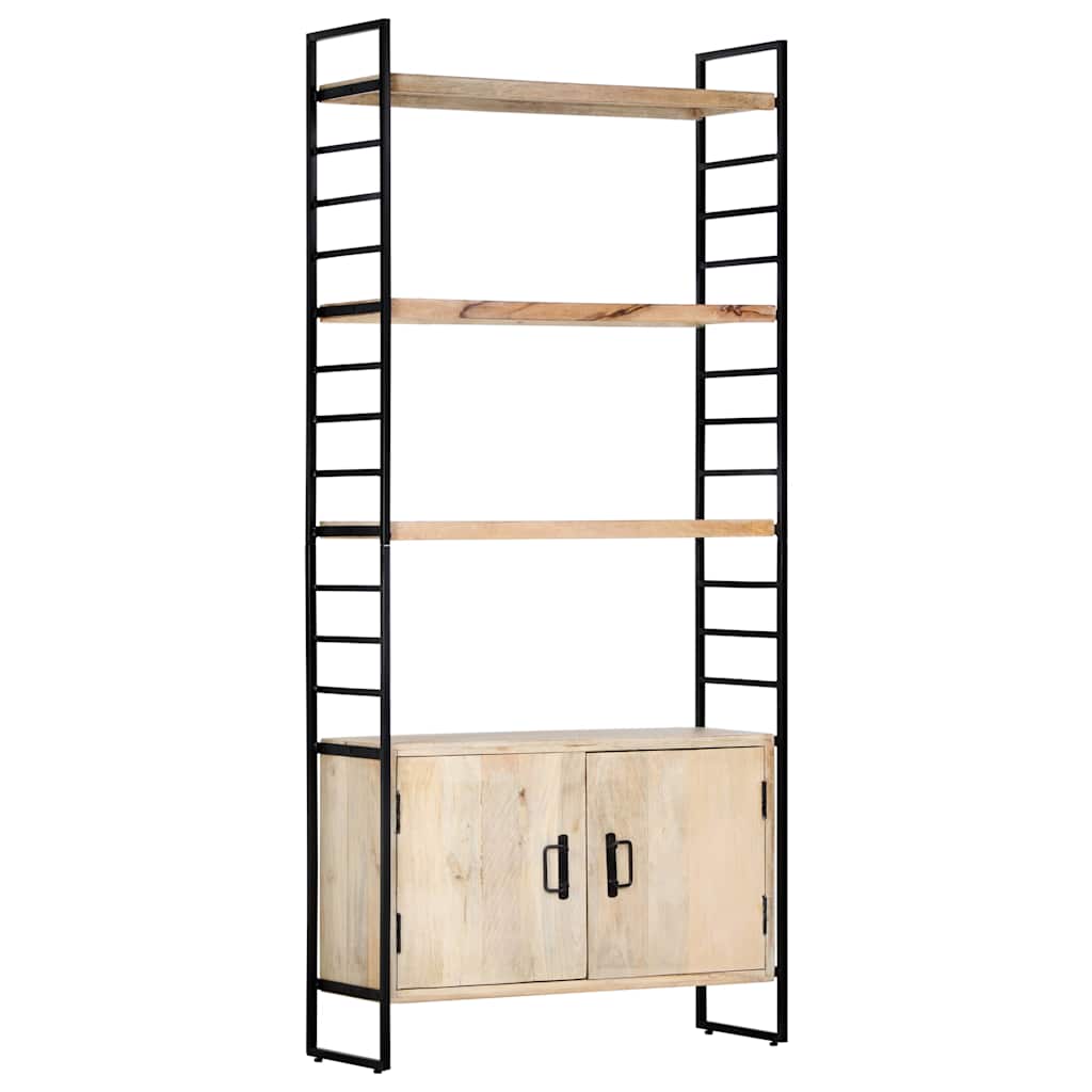 vidaXL 4-Tier Bookcase 80x30x180 cm Solid Mango Wood 5