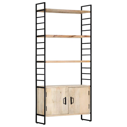 vidaXL 4-Tier Bookcase 80x30x180 cm Solid Mango Wood 5