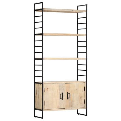 vidaXL 4-Tier Bookcase 80x30x180 cm Solid Mango Wood 6