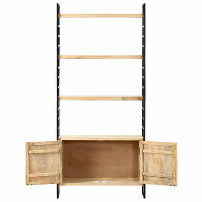 vidaXL 4-Tier Bookcase 80x30x180 cm Solid Mango Wood 3