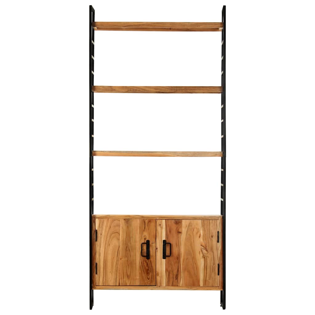 vidaXL 4-Tier Bookcase 80x30x180 cm Rough Mango Wood 2