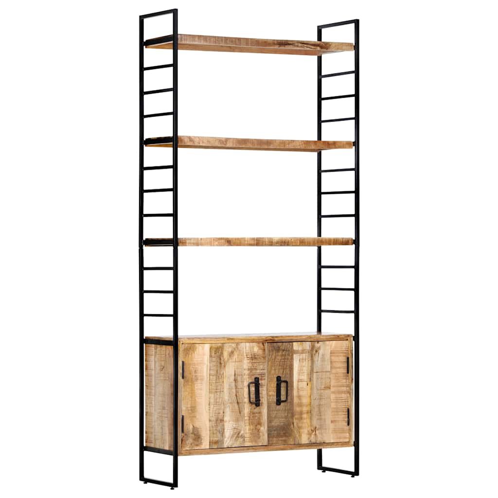 vidaXL 4-Tier Bookcase 80x30x180 cm Rough Mango Wood 4