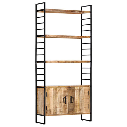 vidaXL 4-Tier Bookcase 80x30x180 cm Rough Mango Wood 4